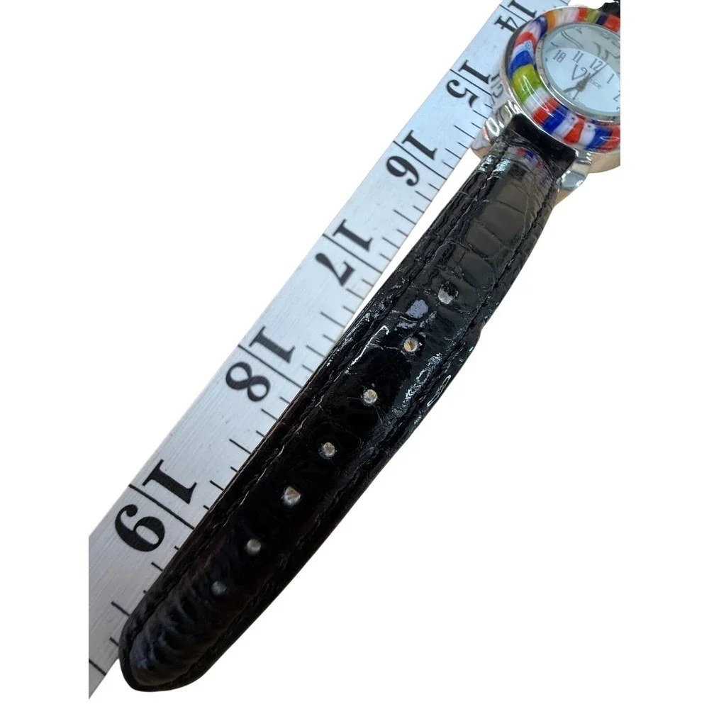 Venice Art &‎ Glass Watch Multicolor Millefiori Mosaic Italian Style Statement